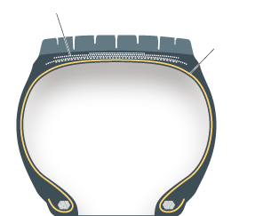リトレッドタイヤの構造